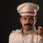 closeup portrait angry indian policeman e1729166086979