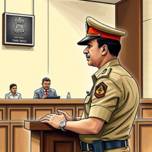 police in witness box