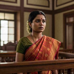 woman in witness box