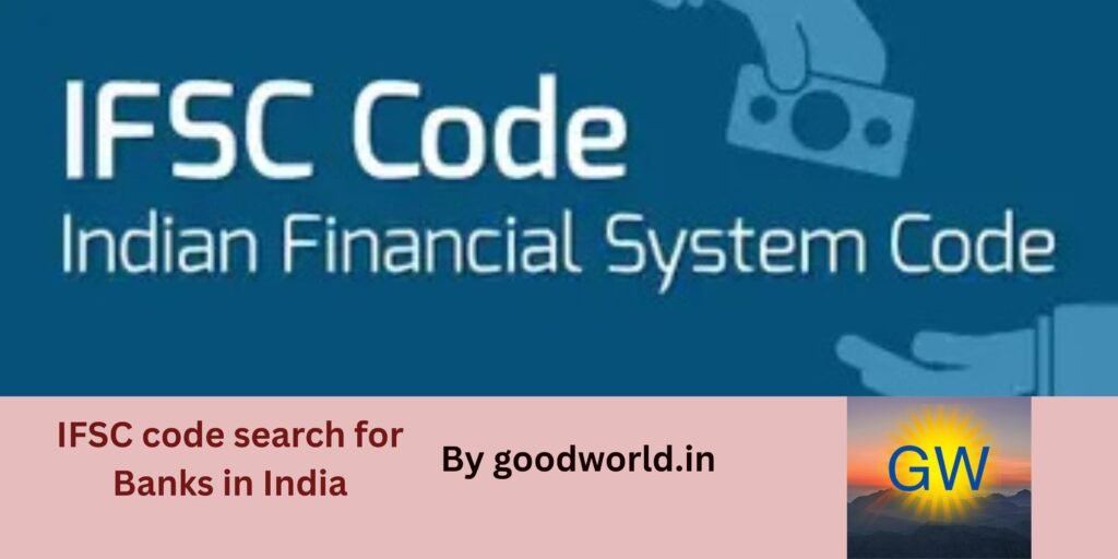 IFSC code search for Banks in India